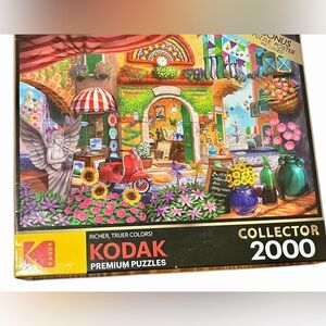 Kodak Premium 2000 Piece Jigsaw Puzzle – Bonis Colorful Café Scene w/ Poster